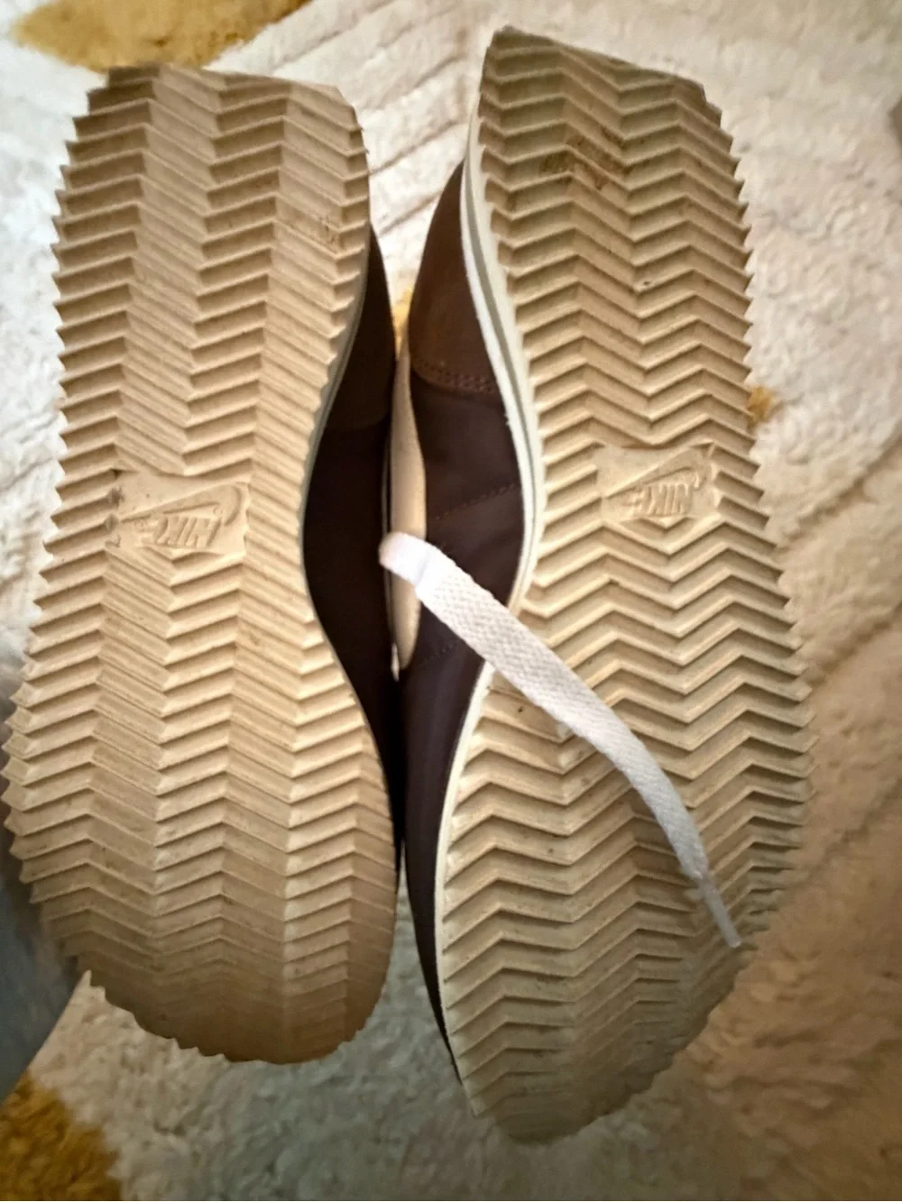 Nike women’s brown and White Lace-Up Sneakers - Picture 3 of 4